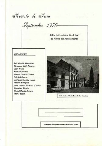 29.- 1976 Revista Fería